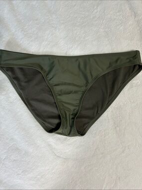 NWOT Xhilaration Olive Green Bikini Bottoms - Size Large